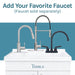 Tehila White Vanity Cabinet and White Utility Sink, No Supply Lines, No Strainer Basket - Lifestyle View