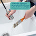 Tehila White Vanity Cabinet and White Utility Sink with Stainless Steel Finish Low-Profile Pull-Down Faucet - View 9