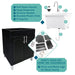 Tehila Black Vanity Cabinet and White Utility Sink with Stainless Steel Finish High-Arc Pull-Down Faucet - View 11