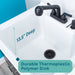 Tehila Black Vanity Cabinet and White Utility Sink with Black Finish Pull-Out Faucet - Detail View