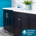 Tehila Black Vanity Cabinet and White Utility Sink with Chrome Finish Pull-Out Faucet - Close-Up