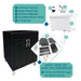Tehila Black Vanity Cabinet and White Utility Sink with Stainless Steel Finish Pull-Out Faucet - View 10