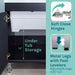 Tehila Black Vanity Cabinet and White Utility Sink with Stainless Steel Finish Pull-Out Faucet - Installation View