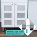 Tehila White Vanity Cabinet and White Utility Sink with Black Finish High-Arc Coil Pull-Down Faucet - Dimensions