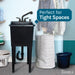 Tehila Space Saver Freestanding Black Utility Sink with Black Finish Pull-Out Faucet - Detail View
