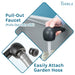 Tehila Space Saver Freestanding Grey Utility Sink with Black Finish Pull-Out Faucet - Features