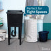 Tehila Space Saver Freestanding Black Utility Sink - Detail View