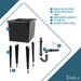 Tehila Space Saver Freestanding Black Utility Sink - View 9