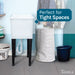 Tehila Space Saver Freestanding White Utility Sink - Detail View