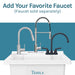 Tehila Luxe Freestanding White Utility Sink with Drainage Kit, No Supply Lines, No Strainer Basket - Lifestyle View