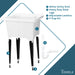 Tehila Luxe Freestanding White Utility Sink with Drainage Kit, No Supply Lines, No Strainer Basket - View 9