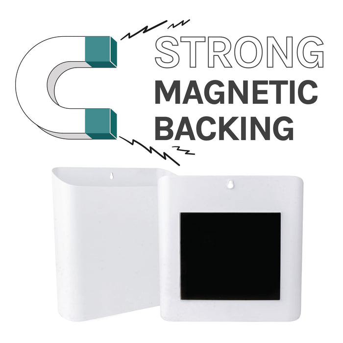 Utility Sink Large Magnetic Lint Bin (White) Bathroom Fixture - Lifestyle View