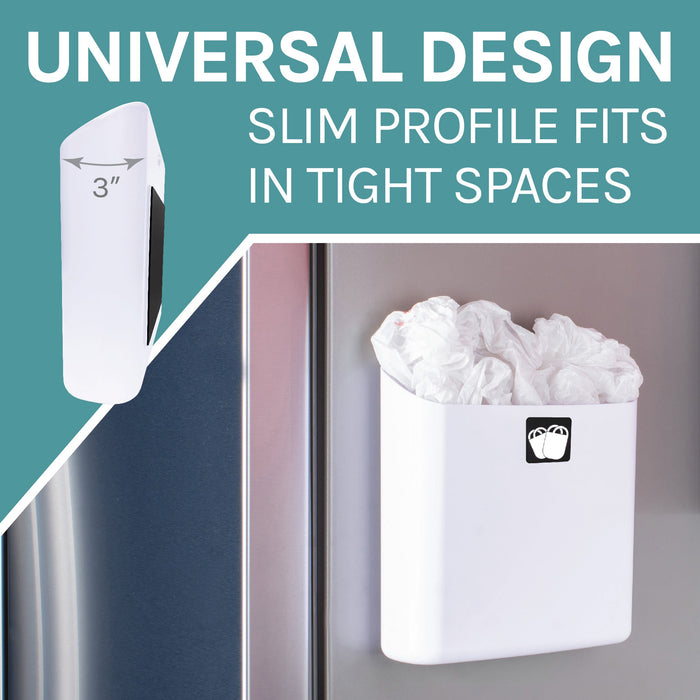 Utility Sink Large Magnetic Lint Bin (White) Bathroom Fixture - Close-Up