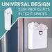 Utility Sink Large Magnetic Lint Bin (White) Bathroom Fixture - Close-Up