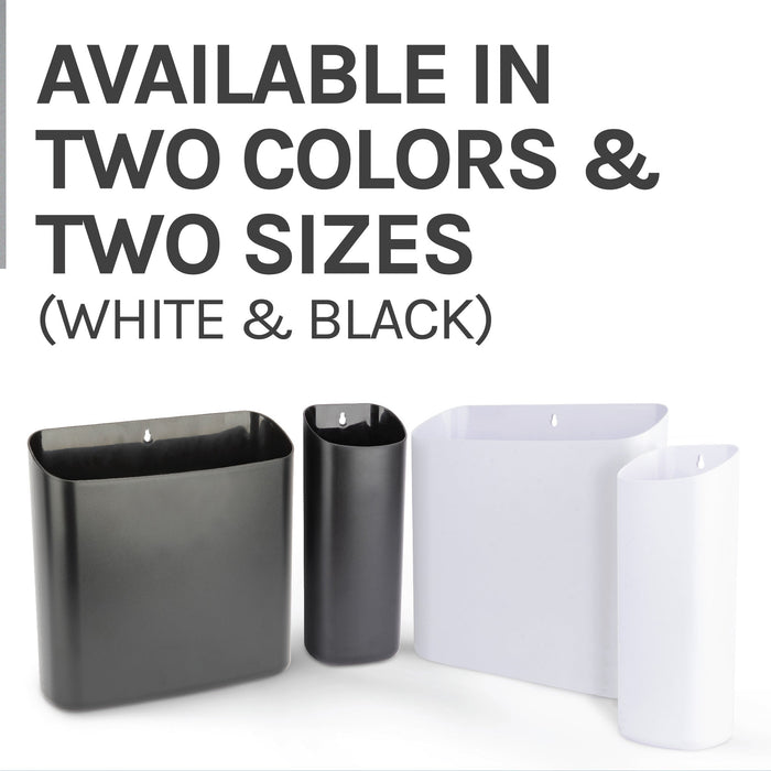 Utility Sink Large Magnetic Lint Bin (White) Bathroom Fixture - Installation View