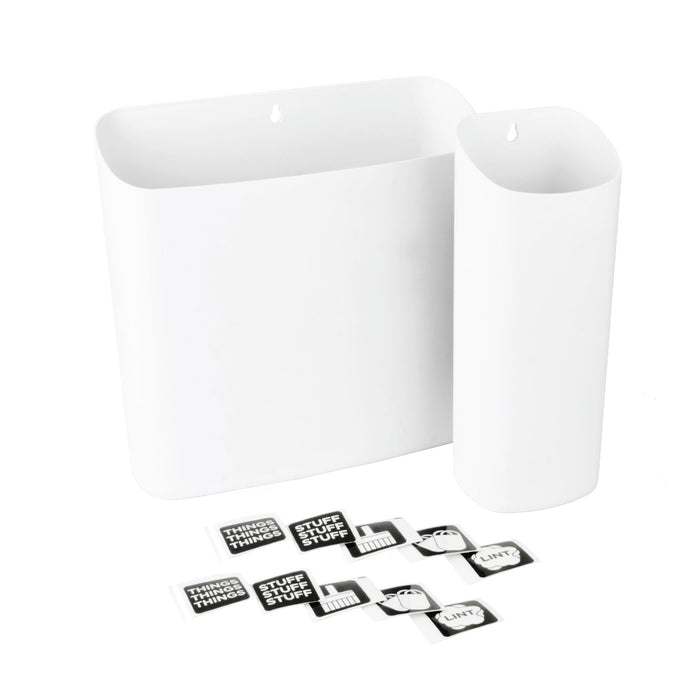 Utility Sink Magnetic Lint Bin Combo Pack (White) Bathroom Fixture