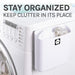 Utility Sink Magnetic Lint Bin Combo Pack (White) Bathroom Fixture - Detail View