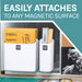 Utility Sink Magnetic Lint Bin Combo Pack (White) Bathroom Fixture - Dimensions