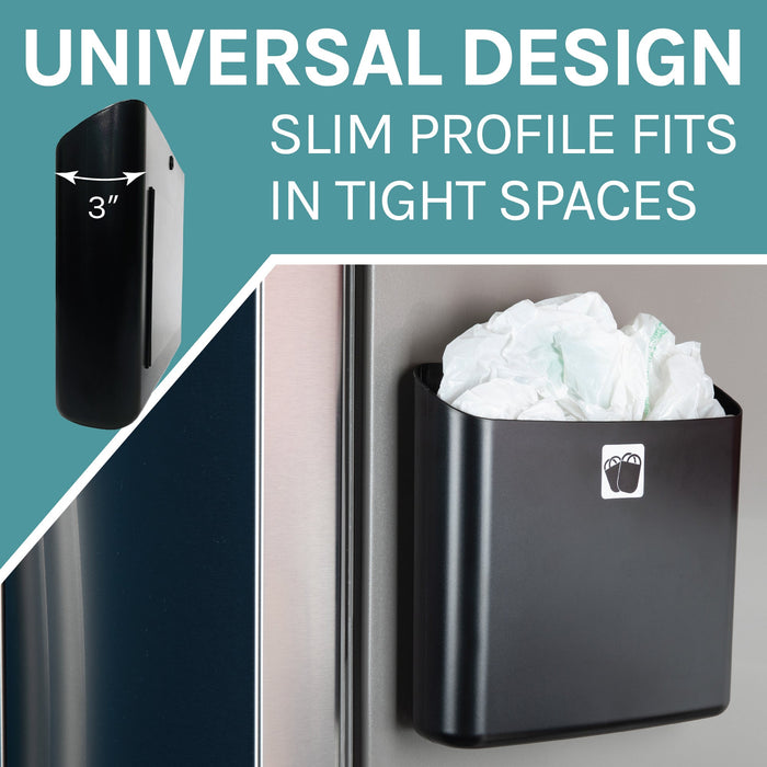 Utility Sink Large Magnetic Lint Bin (Black) Bathroom Fixture - Close-Up