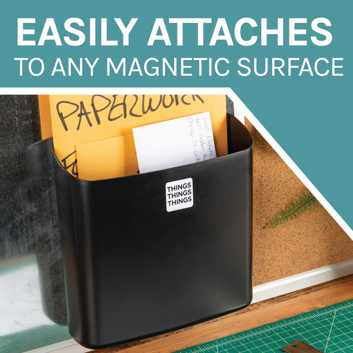 Utility Sink Large Magnetic Lint Bin (Black) Bathroom Fixture - Dimensions
