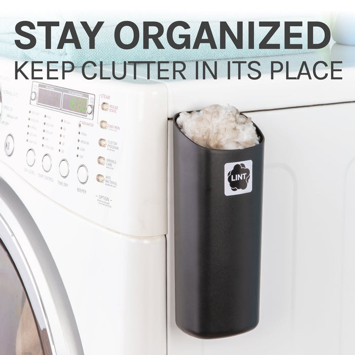 Utility Sink Small Magnetic Lint Bin (Black) Bathroom Fixture - Detail View