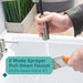 Tehila Luxe Freestanding White Utility Sink with Stainless Steel Finish High-Arc Coil Pull-Down Faucet - Dimensions