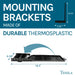 Utility Sink Tehila Black Wall Mounting Kit for Tehila Standard Sinks - Side View