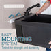Utility Sink Tehila Black Wall Mounting Kit for Tehila Standard Sinks - Close-Up