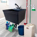 Utility Sink Tehila Black Wall Mounting Kit for Tehila Standard Sinks - Lifestyle View