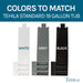 Utility Sink Tehila Black Wall Mounting Kit for Tehila Standard Sinks - Dimensions