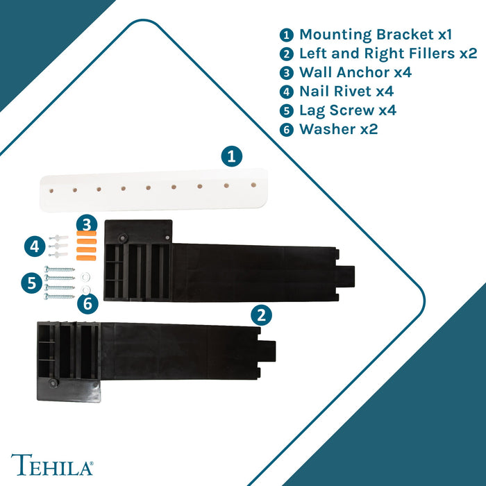Utility Sink Tehila Black Wall Mounting Kit for Tehila Standard Sinks - View 9