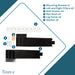 Utility Sink Tehila Black Wall Mounting Kit for Tehila Standard Sinks - View 9