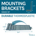 Utility Sink Tehila Grey Wall Mounting Kit for Tehila Standard Sinks - Close-Up