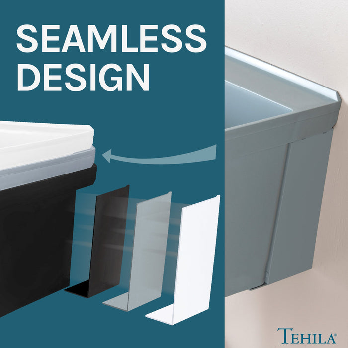 Utility Sink Tehila Grey Wall Mounting Kit for Tehila Standard Sinks - Installation View