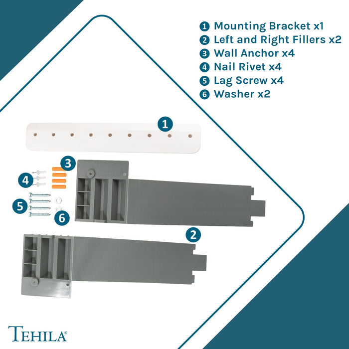 Utility Sink Tehila Grey Wall Mounting Kit for Tehila Standard Sinks - View 9