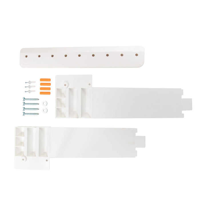 Utility Sink Tehila White Wall Mounting Kit for Tehila Standard Sinks