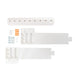 Utility Sink Tehila White Wall Mounting Kit for Tehila Standard Sinks