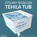 Utility Sink Tehila White Wall Mounting Kit for Tehila Standard Sinks - Detail View