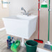 Utility Sink Tehila White Wall Mounting Kit for Tehila Standard Sinks - Lifestyle View