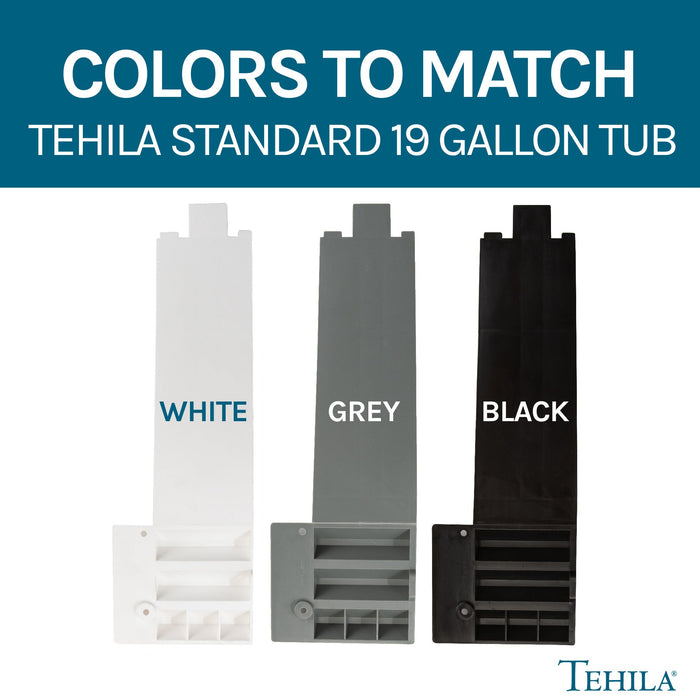 Utility Sink Tehila White Wall Mounting Kit for Tehila Standard Sinks - Dimensions