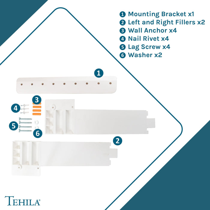 Utility Sink Tehila White Wall Mounting Kit for Tehila Standard Sinks - View 9