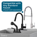 Tehila Standard Wall-Mounted Grey Utility Sink, Water Supply Lines Included - Features