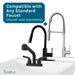 Tehila Standard Wall-Mounted White Utility Sink, Water Supply Lines Included - Features