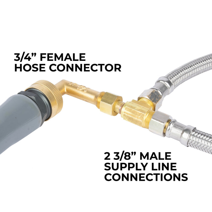 ¾ in. Garden Hose Connector Attachment for Utility Sinks - Close-Up