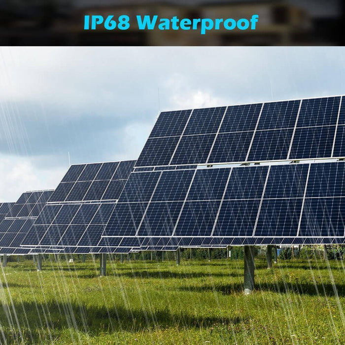 Green Vista Living Sungold Power 550 Watt Monocrystalline PERC Solar Panel - Close-Up