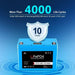 Green Vista Living Sungold Power 12V 100AH LiFePO4 Deep Cycle Lithium Battery / Bluetooth /Self-heating / IP65 - Close-Up