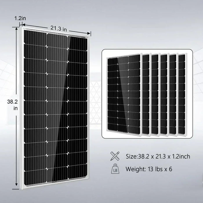 Green Vista Living Off Grid Solar Kit 3000W Inverter 12VDC 120V Output Battery 600 watt Solar Back Up SGK-PRO3 - Detail View