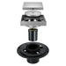 wonderland shower inc Chrome brass floor drain 4x4inch Shower Accessory - Side View