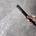 12inch 2 way Big arc Wall Mounted Matte Black Shower System with two function pressure balance Rough-in Valve Body and Trim - specifications diagram