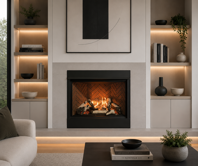 Sierra Flame Jasper 42" Natural Gas Fireplace JASPER-42-DELUXE-NG - front view